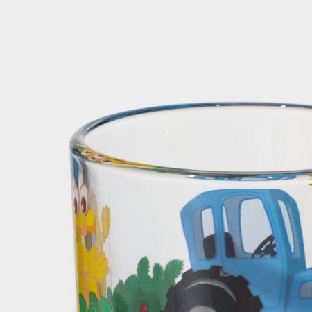 Mug "Blue Tractor. Numbers ", 250 ml, d = 7.2 cm, h = 9 cm, glass-3