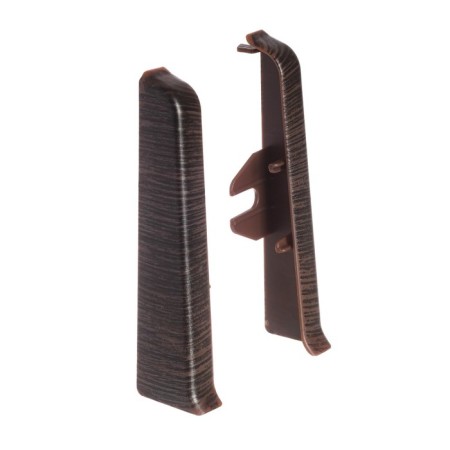 End (pair) for the skirting board of 85mm "decoration", 303 wenge dark