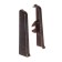 End (pair) for the skirting board of 85mm "decoration", 303 wenge dark
