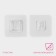Hooks holders Double self -adhesive shares, set 2 pcs, 5.7 × 5.7 × 1 cm, transparent