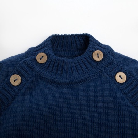 Knitted crumb set "Trendy" growth 68-74 cm, blue color-1