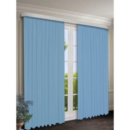 Set of curtains, size 150x250 cm, 2 pcs, blue color