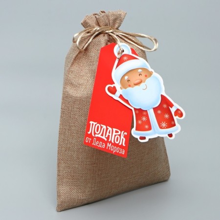 Gift bag “Happy holiday!”, 20 x 30 cm +/- 1.5 cm, new year