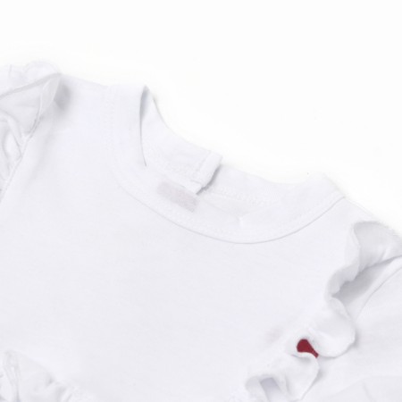 Body baby with minku ruffles, milk color, height 80-86 cm-7