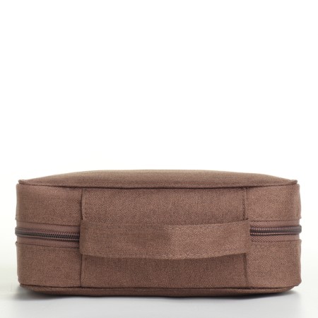 Lightning cosmetic bag, brown color-1