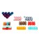 Magnetic designer for babies "Magic sticks", 36 parts