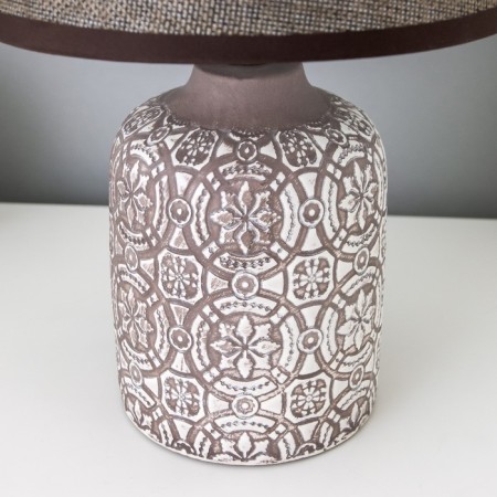 Desktop lamp with lampshade "Mandilina gray" E14 18x18x29 cm Risalux-3
