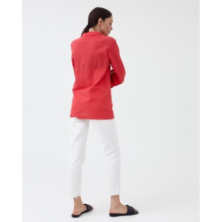 Jacket Women's Double -breasted Mist p. 44, coral-5