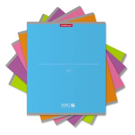 Student notebook 48 sheets in the Erichkrause MC-7 cage, mix