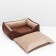 A bed with a removable cover, furniture fabric, foam rubber, 55 x 45 x 15 cm