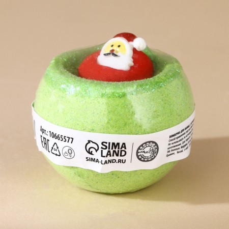 New Year. A bomb for a bath with a toy, 140 g, mix-6