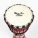 Drum jambe red ornament, 38 x 21 cm