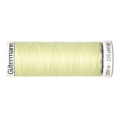 SEW-HALL thread for all materials, 200 m, 748277 (292 pale lemon)