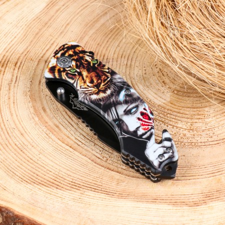 Folding "Tiger" knife 19.5cm, blade 85mm/1.2mm, mix-23