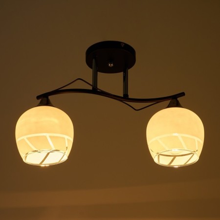 Chandelier gallop "Cascade" 754700 2HE27 black/chrome/white-2