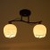 Chandelier gallop "Cascade" 754700 2HE27 black/chrome/white