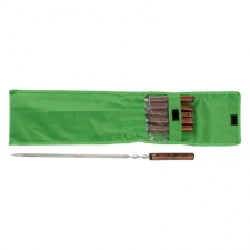 A set of shampoos of corner Palisad Camping, 650 mm, with a whole wooden handle, in a set of 6 pcs.