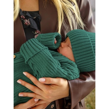 Knitted Knot Killed with a cap Amarobaby Pure Love Tot, height 80 cm, green color-7