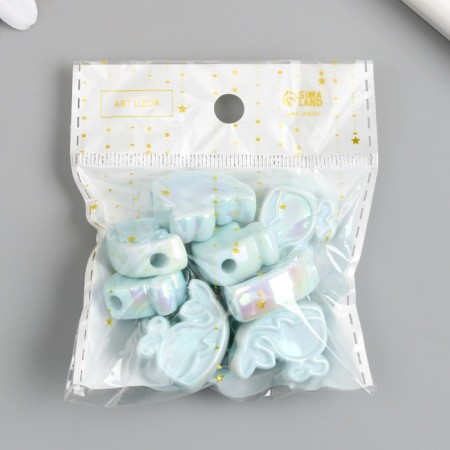 Busina for creativity Plastic "Kit with a fountain. Pearlian gloss" mix 0.8x2.6x2.2 cm 975928-3