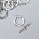 Decor Metal for the Creativity of Labbels "Greek Ornament Ring" Silver 2065M016 2.3x0.7 cm 700644
