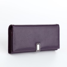 Women's wallet on magnets, purple color