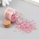 Round beads 6/0 in the bottle "Pink" transparent-color 20 g