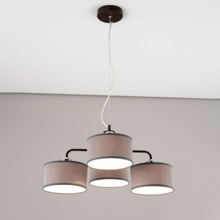 Suspended chandelier Citilux "Form" CL428241, 44x44x32 cm, 4x60W, E27, brown color-10