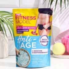 Соль для ванн морская серии FITNESS MODEL body, anti-age, 500 г + 30 г