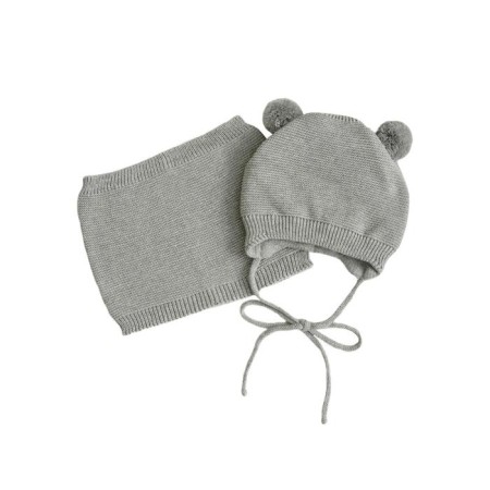 Children's snood, growth from 1 year, color gray-2