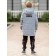Park jacket for a boy, height 158 ​​cm, color gray ash