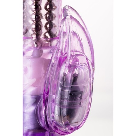Vibrator with Cliter-Toyfa A-Toys High-Tech Fantasy, TPE, Violet color, 22 cm-3