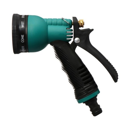 Pistol for watering, 8 modes, under connector, PP -plastic, Greengo