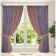 Set of curtains "Canvas", size 200x250 cm, 2 pcs, color violet dusty rose