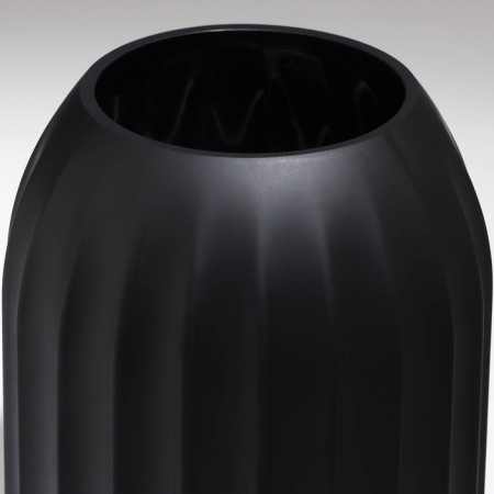Vase for flowers "Delion" from black glass 22 x 16 x 16 cm-2
