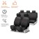 Covers for seats "RS-9K+", front./Rear (8 objects), moisture protection. polyester, black/red