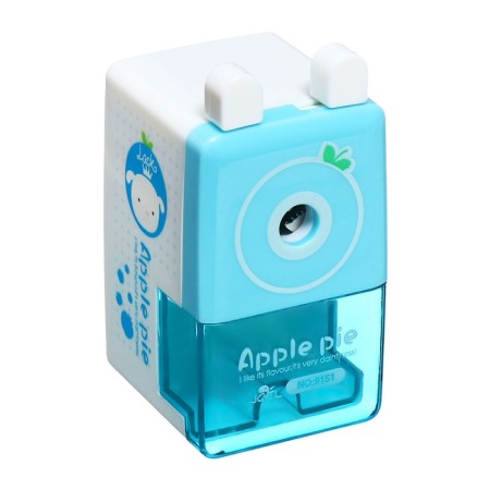 Mechanical sharpener with container classic blue
