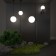 Street lamp with a glass ceiling Elektrostandard, Sfera, 170x120x219 mm, E14, Black color