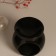 Aroma lamp ceramics "exhale you are finally" black 7.2x7.2x7.8 cm