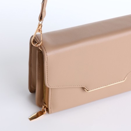 Women's bag with lightning, beige color-4