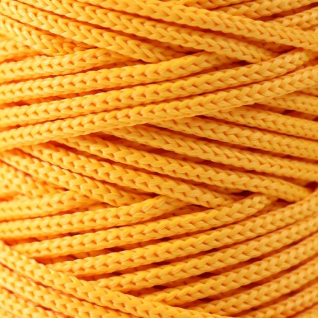 Knitted polypropylene cord without a core 3 mm /50 m (yellow)-2