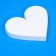 Floristic base "Heart from foam 15 x 2 cm