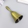 Gold metal bell 10x4.8x4.8 cm