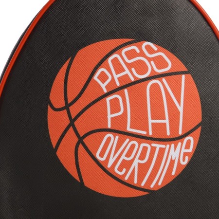 Baby backpack for the boy "Basketball", 23x20.5 cm, lightning department, black color-2