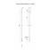 Terminus uno "Circle" electric heated towel rail, 1600x32 mm, chrome