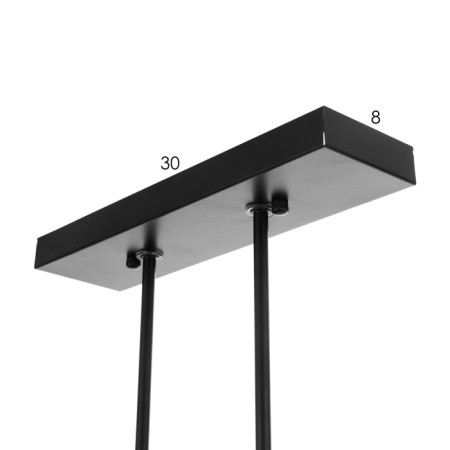 Lumber "Liam" 5he27 40W black 80x25x70 cm-5