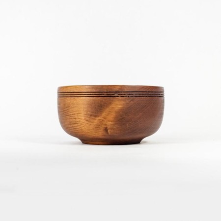 Wooden plate MAGISTRO, 650 ml, deep, chocolate color, cedar-3