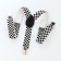 Baby carpets "chosen", width 2.5 cm, black/white color