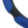 Torso steering wheel, anatomical, size 38 cm, black and blue