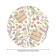 Tulips “Tulips as a gift”, round, oxford, elastic band, size 120x120 cm, diameter 75-100 cm.