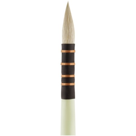 Cossack brush, round, gamut "Aries" No. 6, French mount, short handle-2
